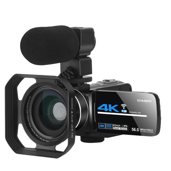 Af2 5600Px 18X Zoom Digital Video Camera With Hood Microphone And Wide Angle Lens Digital Cameras