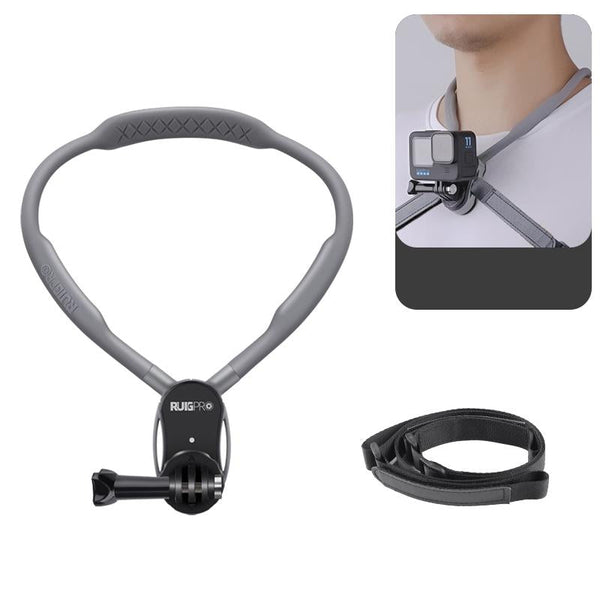 Flexible Neck Mount For Pov Viewing With Strap Other Camera & Photo Accs