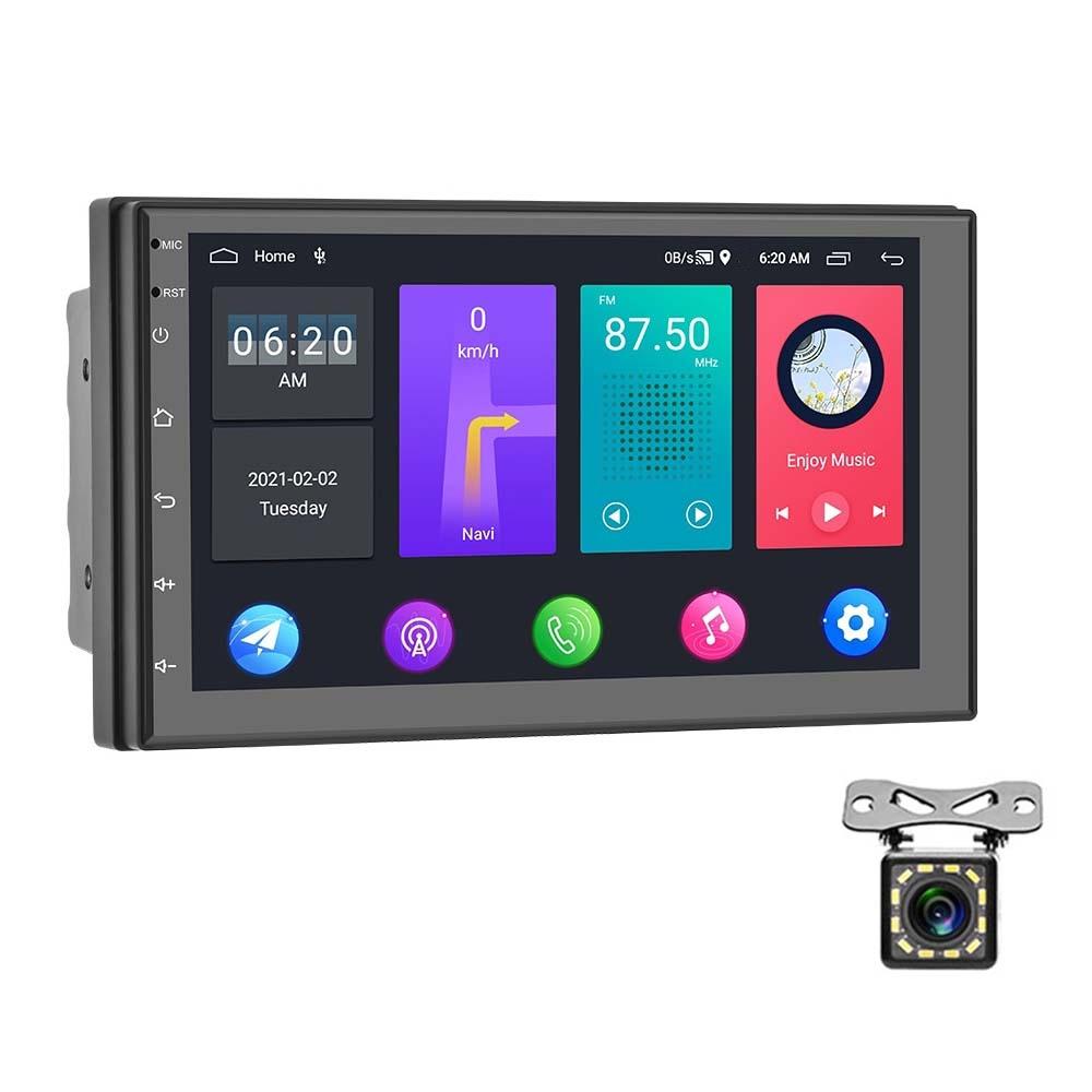 7 Inch Android Wifi Car Navigation Reversing Video Player 2 + 32G 12Lights Camera Rear View Monitors/Cams & Kits