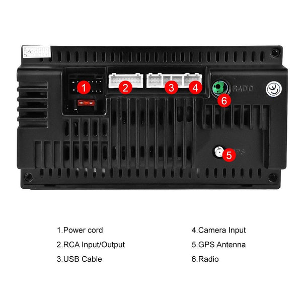 7 Inch Android Wifi Car Navigation Reversing Video Player 2 + 32G 12Lights Camera Rear View Monitors/Cams & Kits