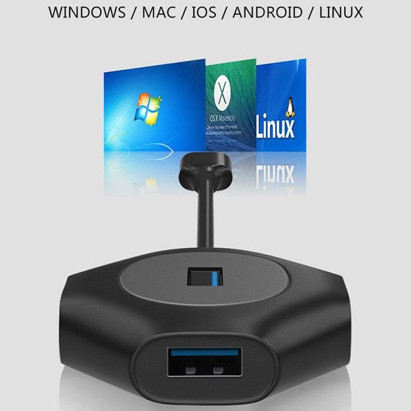 2 Pack Fast Charge Usb Docking Station 5 Port Usb3.0 / 2.0 Hub Usb Cables Hubs & Adapters
