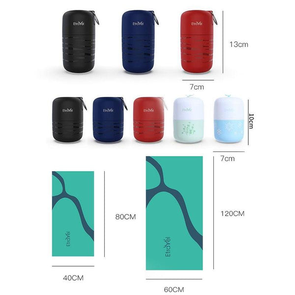 Double Sided Fleece Bath Towel Quick Drying Small Navy Towels & Washcloths