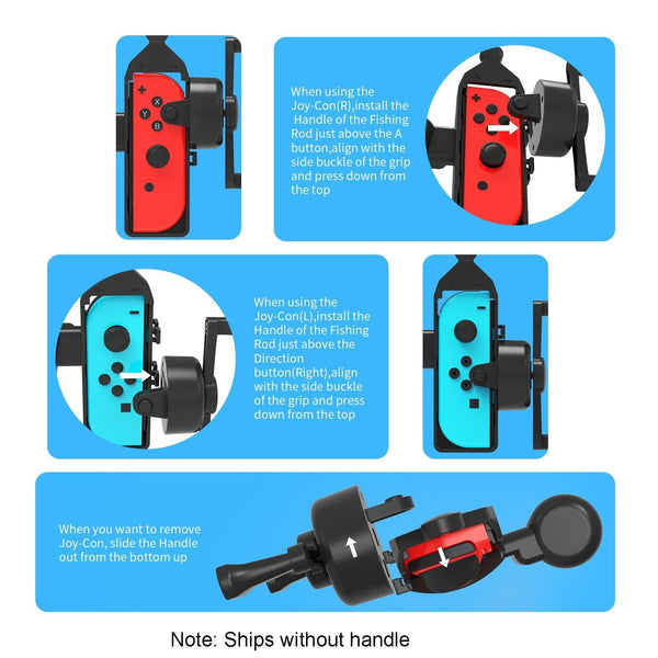 Oled Switch Fishing Rod For Aquarium Game Left / Right Handle Controllers & Attachments