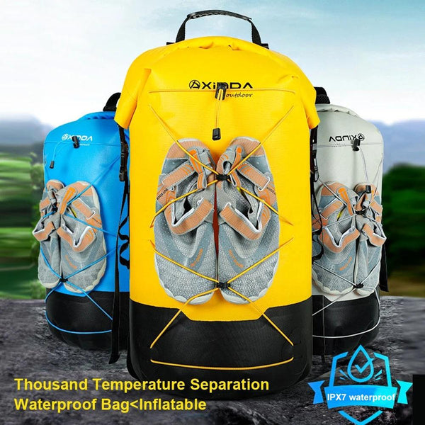 Waterproof Outdoor Stream Tracing Backpack Black 16L Yellow 36L Dry Bags