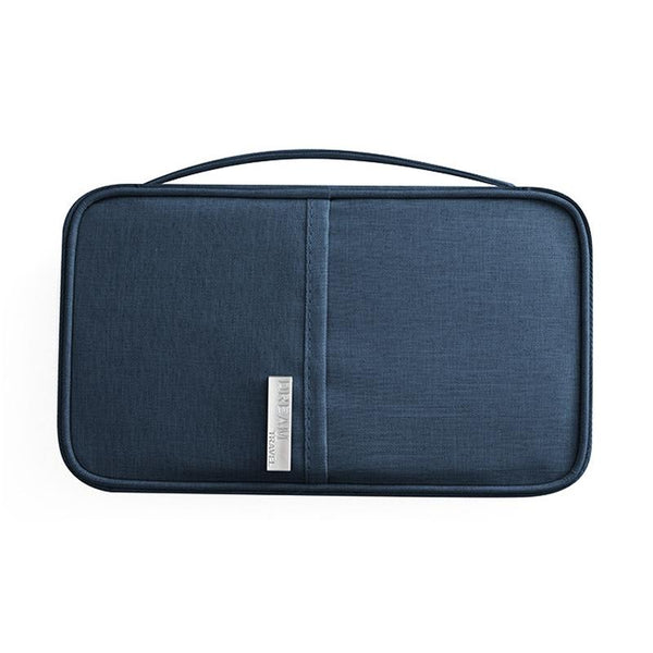 Waterproof Travel Document Bag Black Large Gray Id & Document Holders