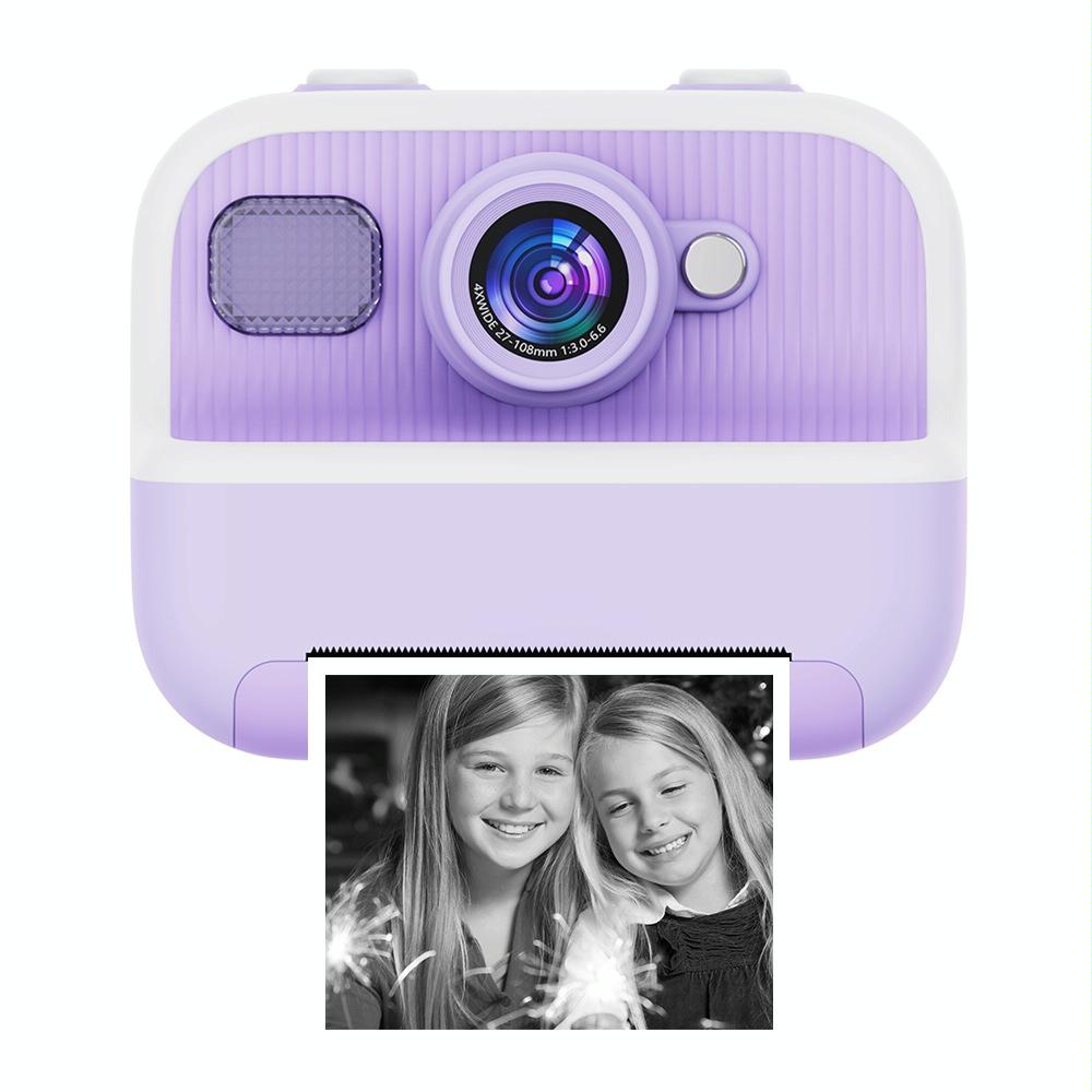 Blue Children's Thermal Camera With Dual 1080P Hd 2400W Pixel 2.4 Inch Display_Purple Digital Cameras