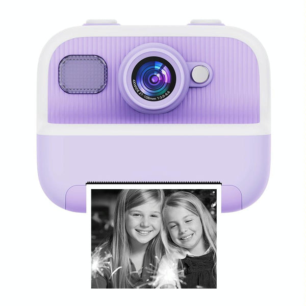 Blue Children's Thermal Camera With Dual 1080P Hd 2400W Pixel 2.4 Inch Display_Purple Digital Cameras