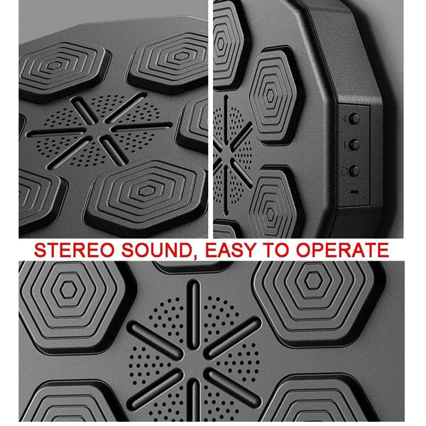 Smart Wall Mounted Boxing Trainer With Adult Gloves Black Punching Bags