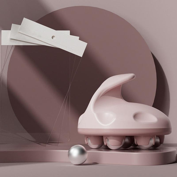 Abdominal Ball Meridian Massager Pink Steel Calf Muscle Relaxation Fits Most Brands Massagers