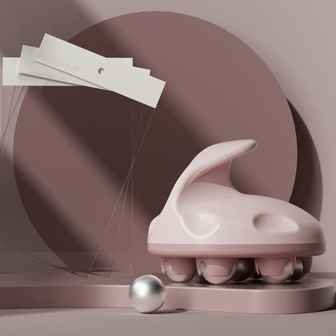 Abdominal Ball Meridian Massager Pink Steel Calf Muscle Relaxation Fits Most Brands Massagers