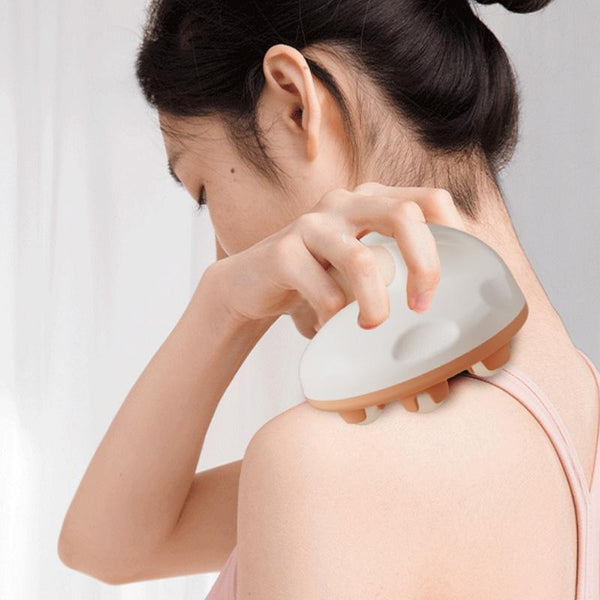 Abdominal Ball Meridian Massager Pink Steel Calf Muscle Relaxation Fits Most Brands Massagers