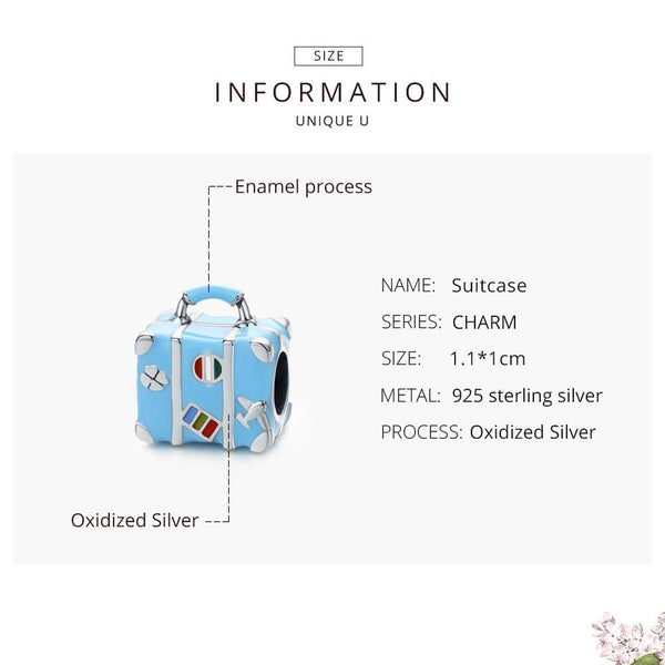 925 Sterling Silver Blue Beads For Bracelet Bracelets