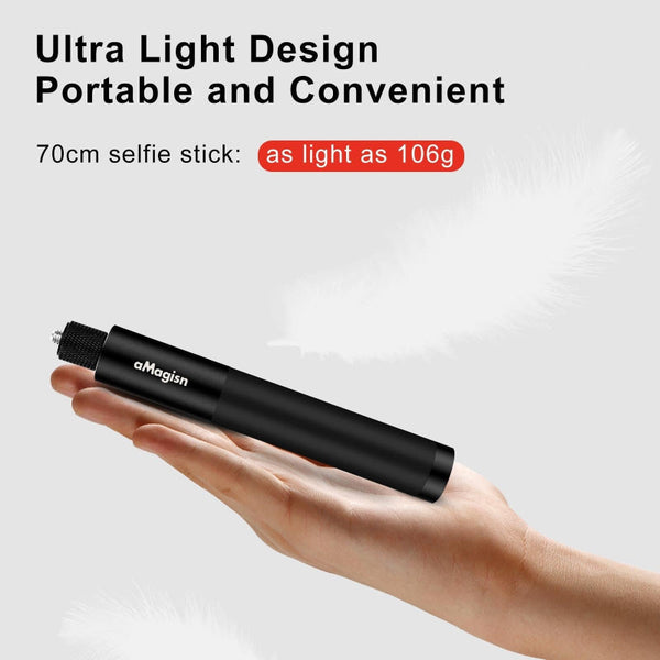 70Cm Straight Pull Selfie Stick For Sports Cameras With 3 Jaw Screw Selfie Sticks