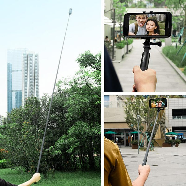 70Cm Straight Pull Selfie Stick For Sports Cameras With 3 Jaw Screw Selfie Sticks