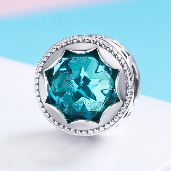 925 Sterling Silver Star Beaded Bracelet / Necklace Accessory Charms & Pendants