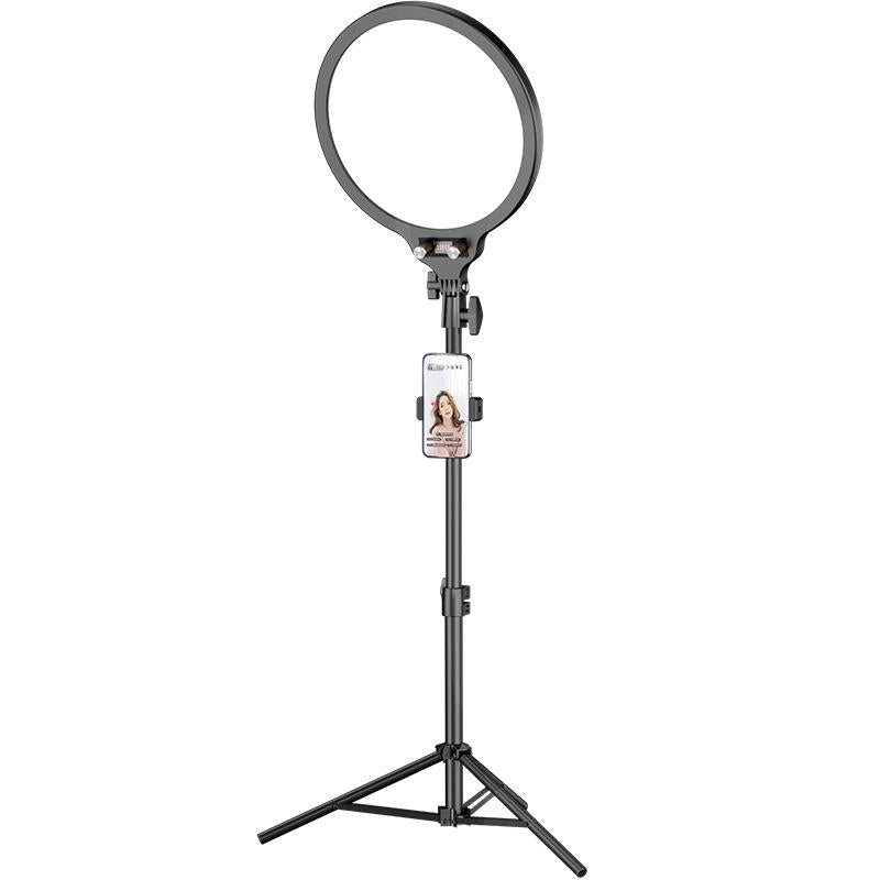Full Screen Selfie Ring Light Tripod Set For Live Stream 210Cm Height Selfie Lights