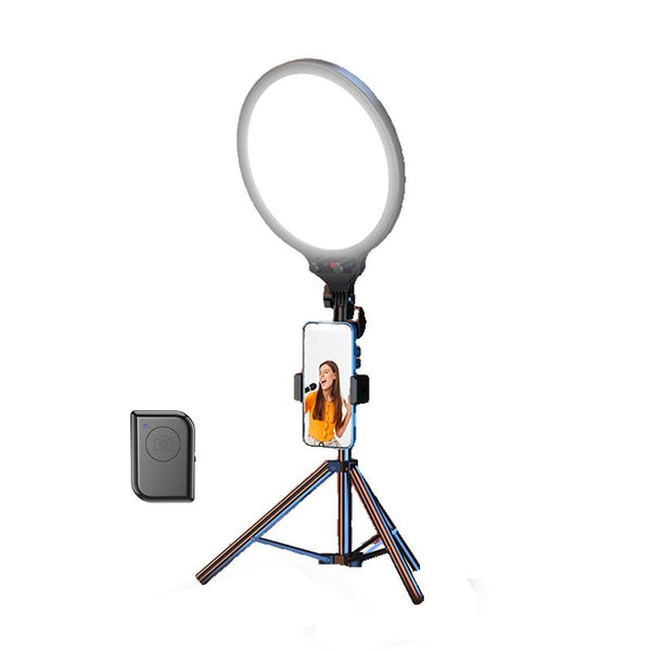 Full Screen Selfie Ring Light Tripod Set For Live Stream 210Cm Height Selfie Lights