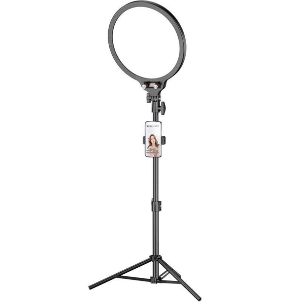 Full Screen Selfie Ring Light Tripod Set For Live Stream 210Cm Height Selfie Lights