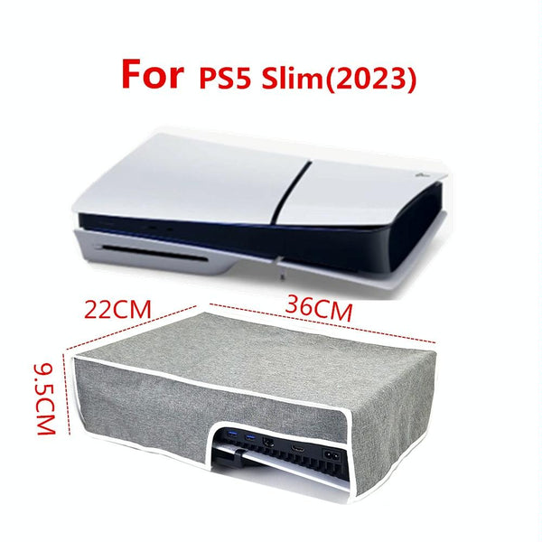 Black Dust Cover For Ps5 Slim Horizontal Disc & Digital Gray Bags Skins & Travel Cases