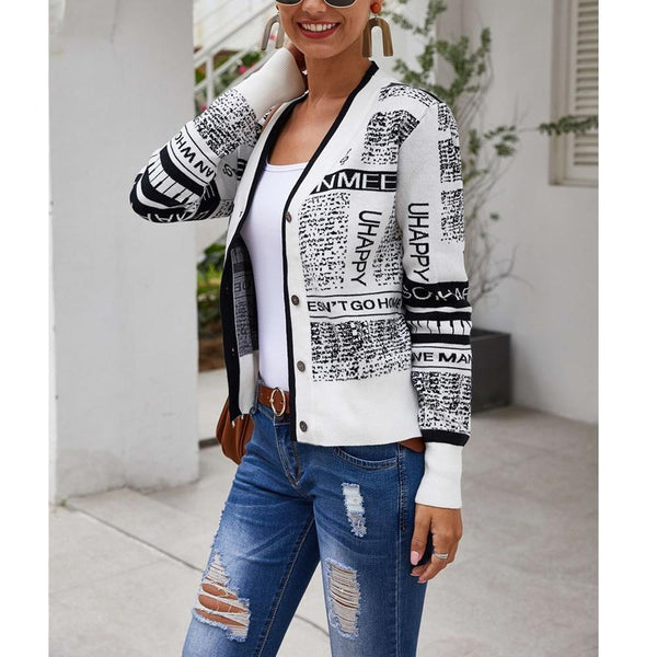 Fashion Cardigan Knit Sweater Jumpers & Cardigans