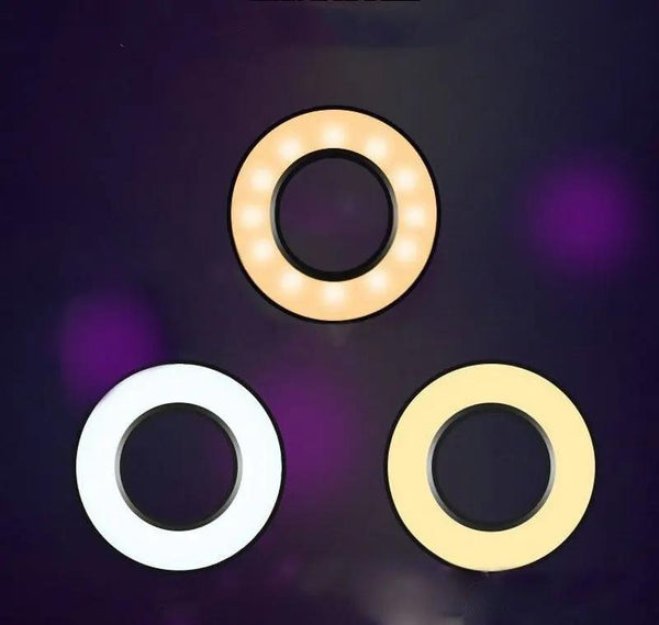360 Degree Flexible Selfie Ring Light With Phone Holder For Live Streaming Selfie Lights