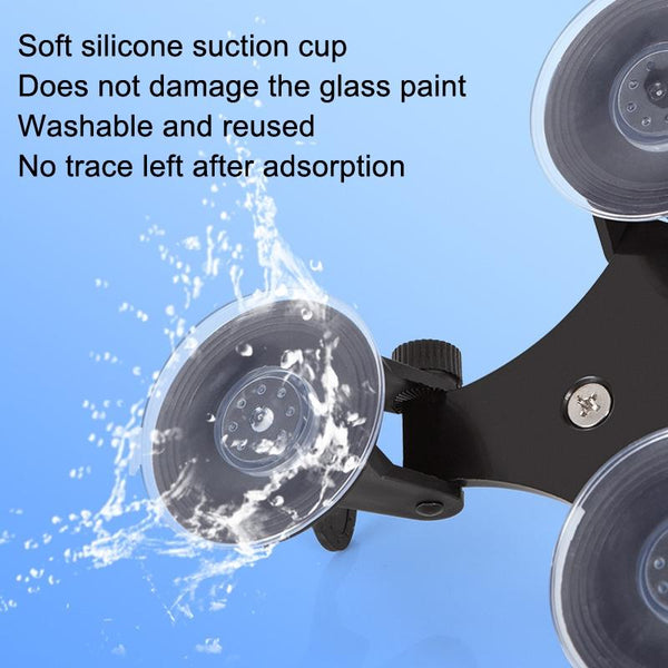 Universal Car Suction Cup Mount For Video Shooting And Phone Clip Vehicle Camera Holders