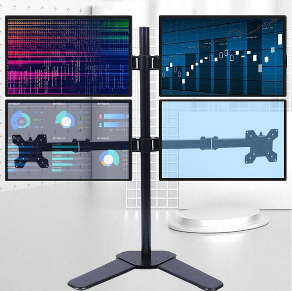 Multi Screen Desktop Lifting Monitor Stand Bracket Four Base Monitor Mounts & Stands