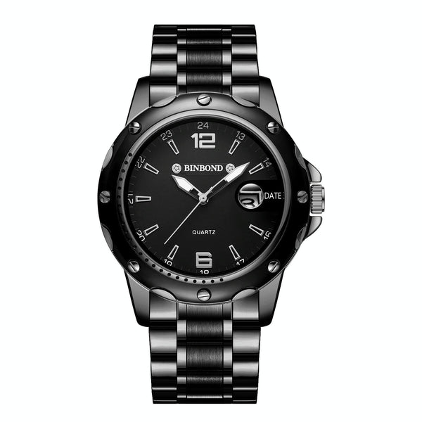 Waterproof Luminous Quartz Watch For Outdoor White Steel Blue Watches