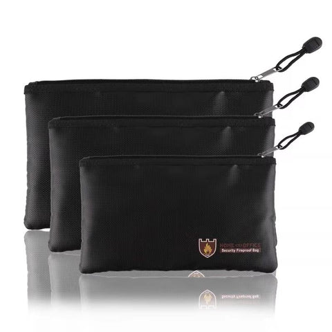 Secure Fireproof Waterproof Bag For Valuables 10.6X6.3 Inch Safes