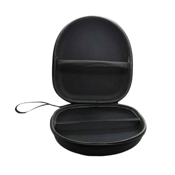 Round Zippered Headphone Storage Bag Portable And Compact Cables & Adapters