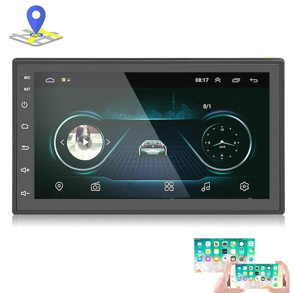 7 Inch Android Car Navigation Mp5 Player With Locator Technology Bluetooth 8 Lights Camera Universal All One Other Car Video