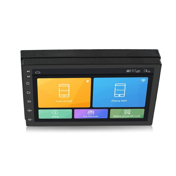 7 Inch Android Car Navigation Mp5 Player With Locator Technology Bluetooth 8 Lights Camera Universal All One Other Car Video