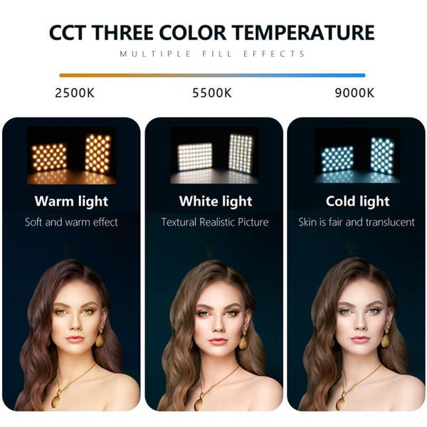 Rechargeable Clip Fill Light 60 Leds 3 Modes Front & Back A Type Blue Other Camera & Photo Accs