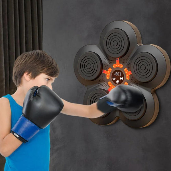 Bluetooth Music Boxing Machine With Wall Mount And Adult Gloves Punching Bags