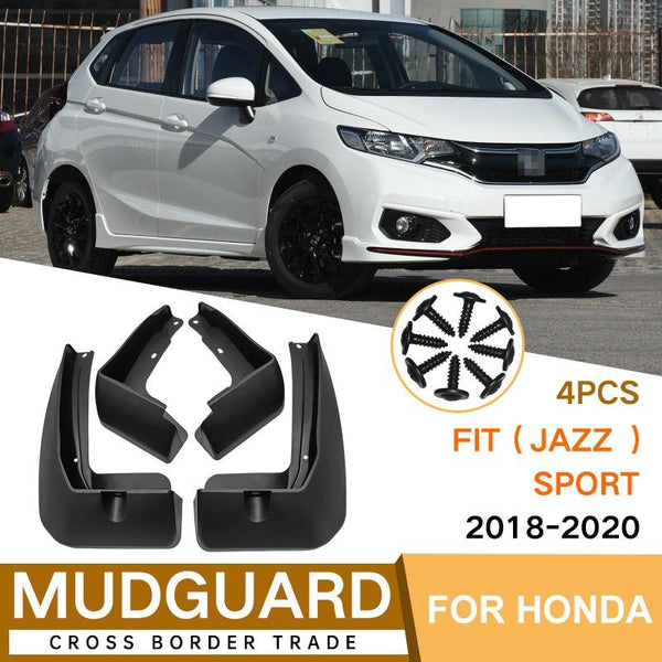 For Honda Fit Jazz Sport 2018 2020 4Pcs / Set Car Auto Soft Plastic Splash Flaps Fender Guard Fenders & Mud Guards