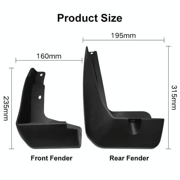 For Honda Fit Jazz Sport 2018 2020 4Pcs / Set Car Auto Soft Plastic Splash Flaps Fender Guard Fenders & Mud Guards