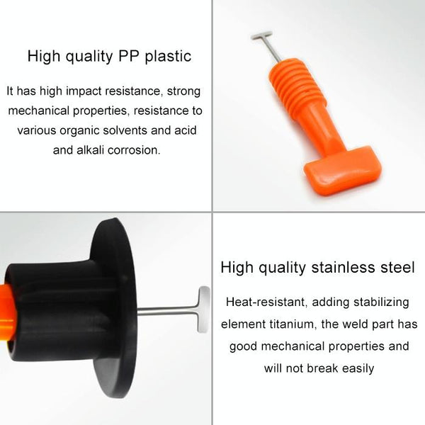50 Pack Tile Leveling Clips For Perfect Paving Alignment Levels