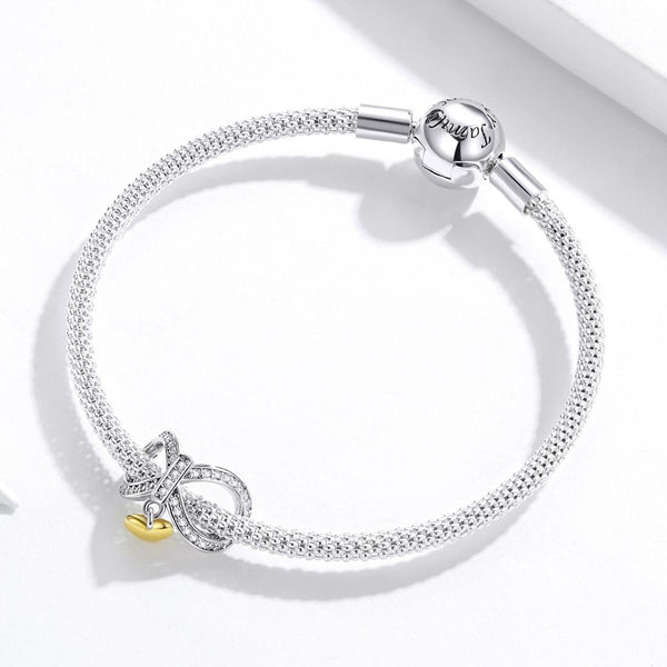 925 Sterling Silver Infinite Love Necklace & Bracelet Charm Bracelets