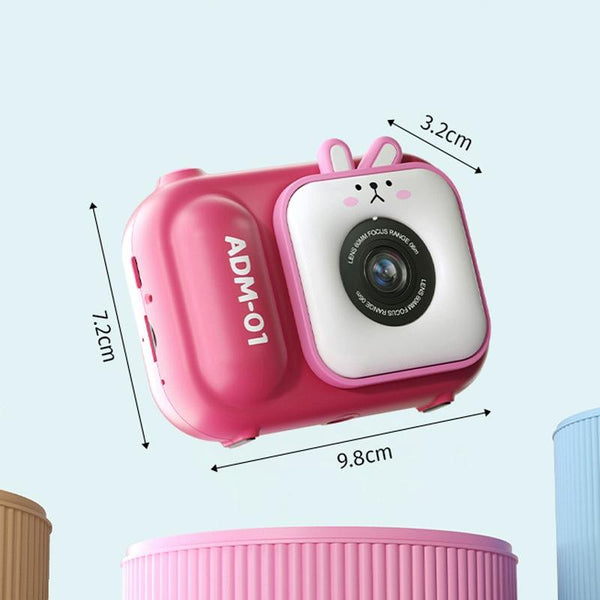 48Mp Dual Lens Kids Digital Camera With 2.4 Ips Screen And 32Gb Tf Card Blue Fox Pink Bunny Digital Cameras