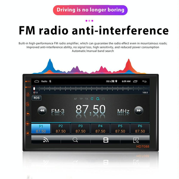 7 Inch Android Navigation Wifi Vehicle Central Control Screen 2 + 16G 12Lights Camera Other Car Video
