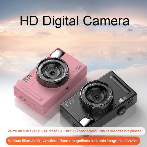 R1 48 Million High Definition Pixels Children Digital Camera With Card Reader Black Digital Cameras