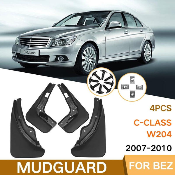 4Pcs / Set Car Auto Soft Plastic Splash Flaps Fender Guard For Mercedes Benz Class W205 Sport 2008 14 Fenders & Mud Guards