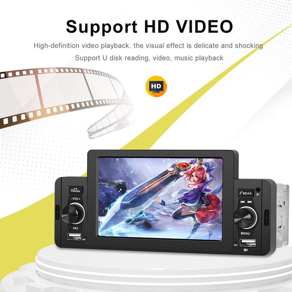 5 Inch Car Mp5 Player With Bluetooth & Microphone + 12 Lights Camera Other Car Audio