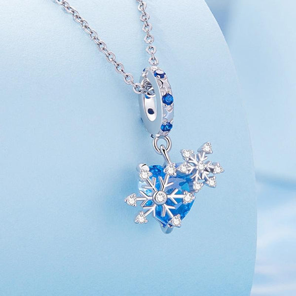 925 Sterling Silver Diy Winter Snowflake Bracelet Bead Set Bracelets