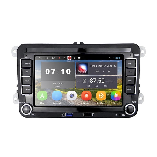 7 Inch Android Car Multimedia Player With Navigation Bluetooth Reversing Camera 10.0 Os 2 + 32G 12Lights Fits Volkswagen Rear View Monitors/Cams & Kit