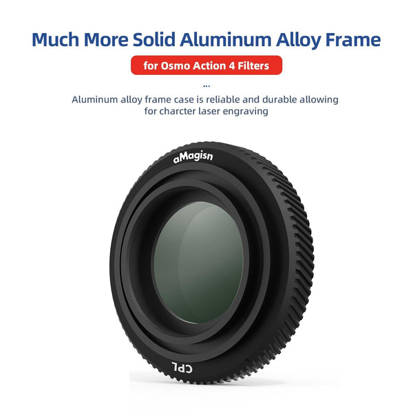 Parallel Waterproof Filter For Dji Action 4 Sports Camera Cpl Nd8+Nd16+Nd32+Nd64 Filters