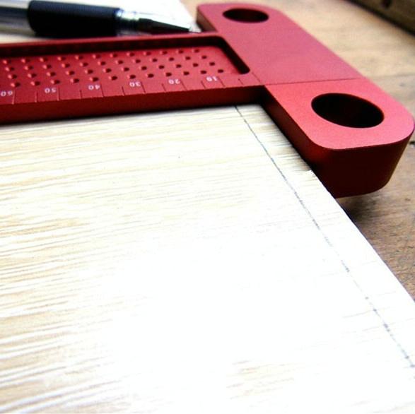 Precision T Shaped Woodworking Marking Ruler Ideal For Accurate Hole Measurements Other Test & Measurement