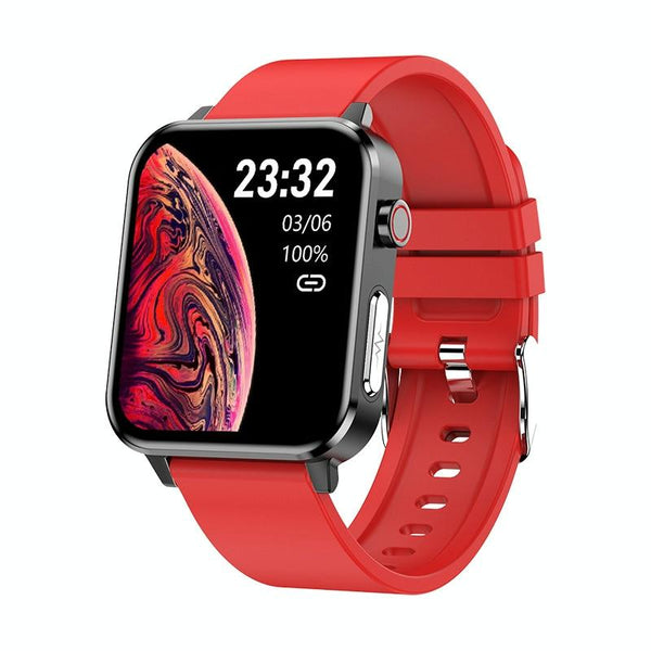1.7 Inch Heart Rate Bluetooth Watch Red Activity Trackers