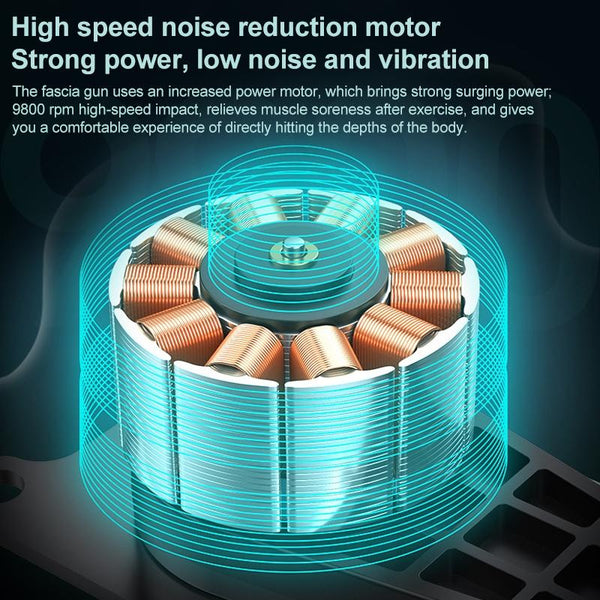 Flagship Model 6 Gears Fascia Massage Gun For Muscle Relaxation Massagers