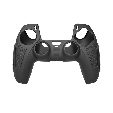 Black Silicone Protective Case For Ps5 Gamepad Anti Skid Cover Bags Skins & Travel Cases